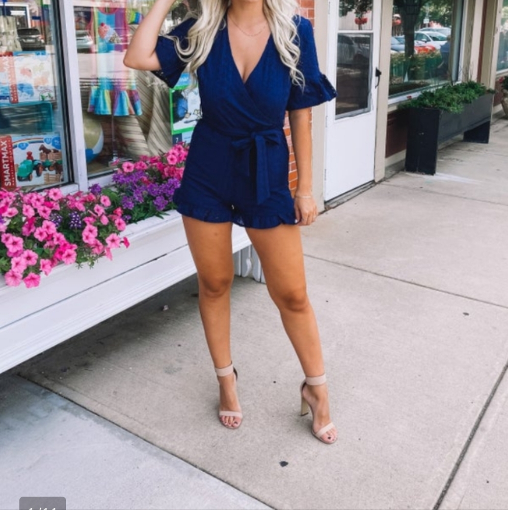 Eyelet Romper